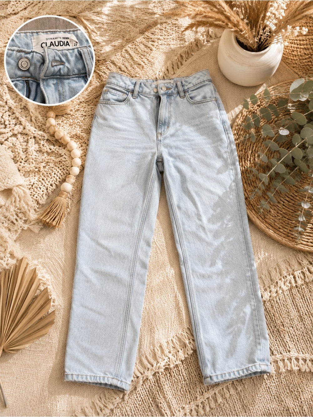 Dynamite Claudia Light Blue Mom Jeans